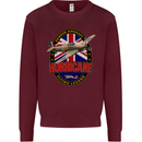 Hawker Hurricane Flying Legend Mens Sweatshirt Jumper Maroon