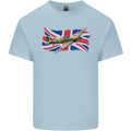 Hawker Hurricane with the Union Jack Kids T-Shirt Childrens Light Blue