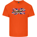 Hawker Hurricane with the Union Jack Kids T-Shirt Childrens Orange