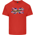 Hawker Hurricane with the Union Jack Kids T-Shirt Childrens Red