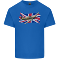 Hawker Hurricane with the Union Jack Kids T-Shirt Childrens Royal Blue