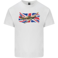 Hawker Hurricane with the Union Jack Kids T-Shirt Childrens White