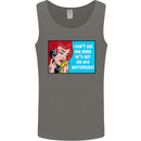 He's out on His Motorbike Biker Motorcycle Mens Vest Tank Top Charcoal