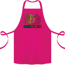 Healthy Green Hearted Avocado Funny Health Cotton Apron 100% Organic Pink