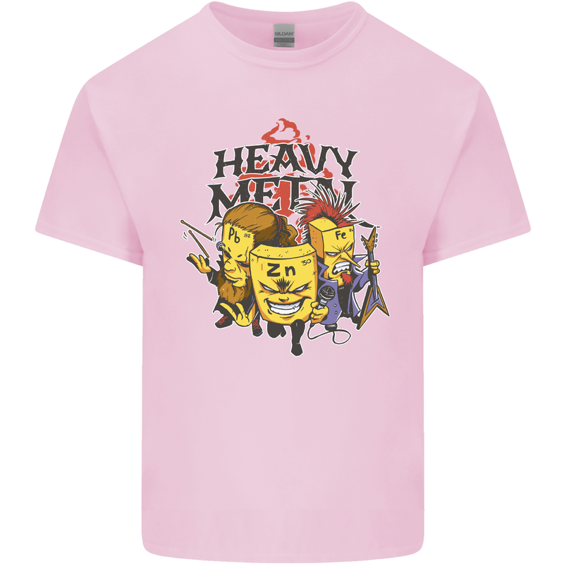 Heavy Metal Chemistry Periodic Table Mens Cotton T-Shirt Tee Top Light Pink