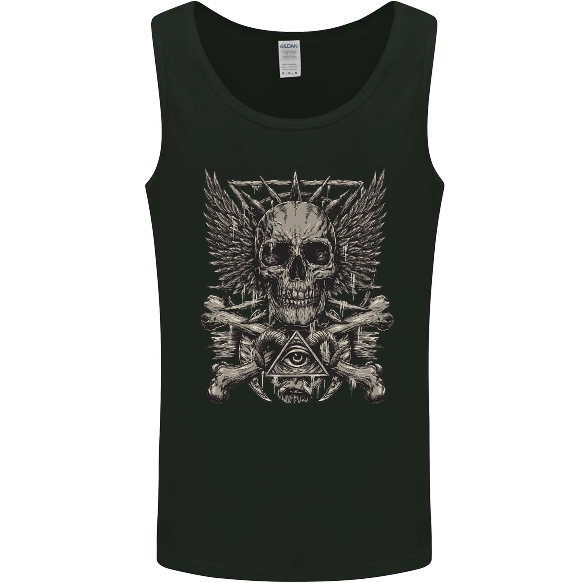 Skull vest top store