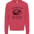 Hedgehogs Just Share the Hedge Funny Mens Sweatshirt Jumper Heliconia