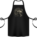 Hell Hope Horrible Skulls Gothic Biker Cotton Apron 100% Organic Black