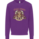 Hell Riders Motorcycle Motorbike Biker Mens Sweatshirt Jumper Purple