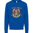 Hell Riders Motorcycle Motorbike Biker Mens Sweatshirt Jumper Royal Blue