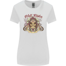 Hell Riders Motorcycle Motorbike Biker Womens Wider Cut T-Shirt White