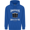 Hello Darkness My Old Friend Funny Guiness Mens 80% Cotton Hoodie Royal Blue