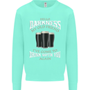 Hello Darkness My Old Friend Funny Guiness Mens Sweatshirt Jumper Peppermint