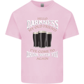 Hello Darkness My Old Friend Funny Guinness Mens Cotton T-Shirt Tee Top Light Pink