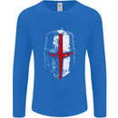 Helmet Gym England Flag St Georges Day Mens Long Sleeve T-Shirt Royal Blue