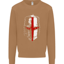 Helmet Gym England Flag St Georges Day Mens Sweatshirt Jumper Caramel Latte