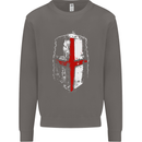 Helmet Gym England Flag St Georges Day Mens Sweatshirt Jumper Charcoal
