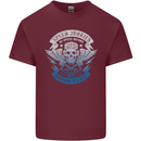 High Speed Junkies Biker Mortorcycle Mens Cotton T-Shirt Tee Top Maroon