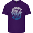 High Speed Junkies Biker Mortorcycle Mens Cotton T-Shirt Tee Top Purple
