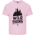Hiking Wild Thing Camping Rambling Outdoors Mens Cotton T-Shirt Tee Top Light Pink