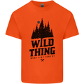 Hiking Wild Thing Camping Rambling Outdoors Mens Cotton T-Shirt Tee Top Orange