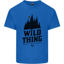 Hiking Wild Thing Camping Rambling Outdoors Mens Cotton T-Shirt Tee Top Royal Blue