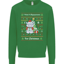 Hippo Christmas Funny Hippopotamus Mens Sweatshirt Jumper Irish Green