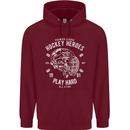 Hockey Heroes Street Ice Mens 80% Cotton Hoodie Maroon