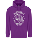 Hockey Heroes Street Ice Mens 80% Cotton Hoodie Purple