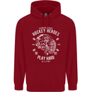 Hockey Heroes Street Ice Mens 80% Cotton Hoodie Red