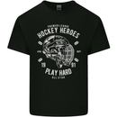 Hockey Heroes Street Ice Mens Cotton T-Shirt Tee Top Black