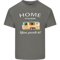 Home Is Where You Park It Caravan Funny Mens Cotton T-Shirt Tee Top Charcoal