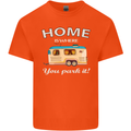 Home Is Where You Park It Caravan Funny Mens Cotton T-Shirt Tee Top Orange