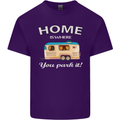 Home Is Where You Park It Caravan Funny Mens Cotton T-Shirt Tee Top Purple