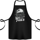 Home Is Where You Park It Funny Caravan Cotton Apron 100% Organic Black