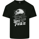 Home Is Where You Park It Funny Caravan Mens Cotton T-Shirt Tee Top Black