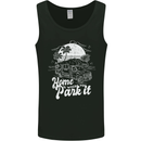Home Is Where You Park It Funny Caravan Mens Vest Tank Top Black