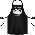 Home Is Where the Tent Is Funny Camping Cotton Apron 100% Organic Black
