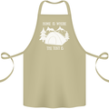 Home Is Where the Tent Is Funny Camping Cotton Apron 100% Organic Khaki