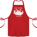 Home Is Where the Tent Is Funny Camping Cotton Apron 100% Organic Red