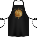 Honeymoon Honey Moon Honeymoonin Cotton Apron 100% Organic Black