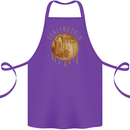 Honeymoon Honey Moon Honeymoonin Cotton Apron 100% Organic Purple