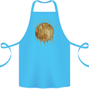 Honeymoon Honey Moon Honeymoonin Cotton Apron 100% Organic Turquoise