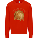 Honeymoon Honey Moon Honeymoonin Kids Sweatshirt Jumper Bright Red