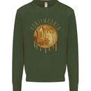 Honeymoon Honey Moon Honeymoonin Kids Sweatshirt Jumper Forest Green
