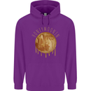 Honeymoon Honey Moon Honeymoonin Mens 80% Cotton Hoodie Purple