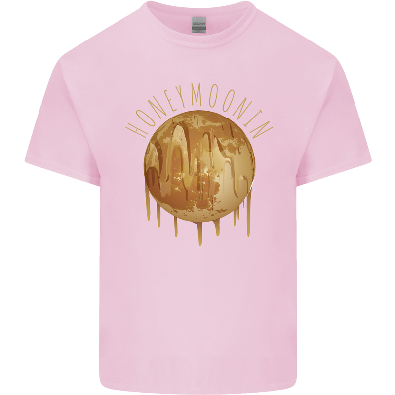 Honeymoon Honey Moon Honeymoonin Mens Cotton T-Shirt Tee Top Light Pink