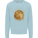 Honeymoon Honey Moon Honeymoonin Mens Sweatshirt Jumper Light Blue