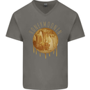 Honeymoon Honey Moon Honeymoonin Mens V-Neck Cotton T-Shirt Charcoal