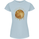 Honeymoon Honey Moon Honeymoonin Womens Petite Cut T-Shirt Light Blue